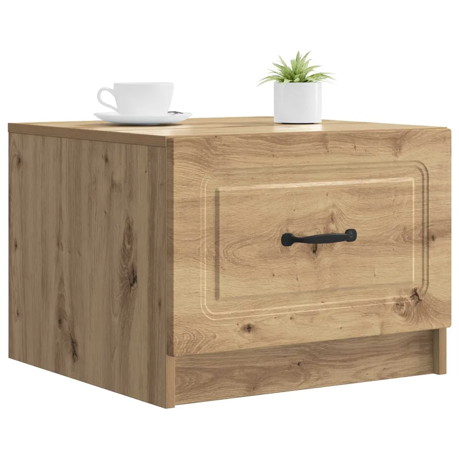Table basse Chêne artisanal 49 x 50 x 37 cm Bois d'ingénierie - 3