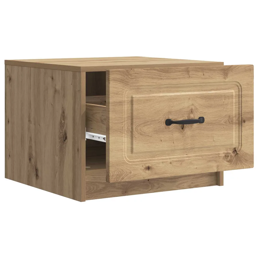 Table basse Chêne artisanal 49 x 50 x 37 cm Bois d'ingénierie - 4