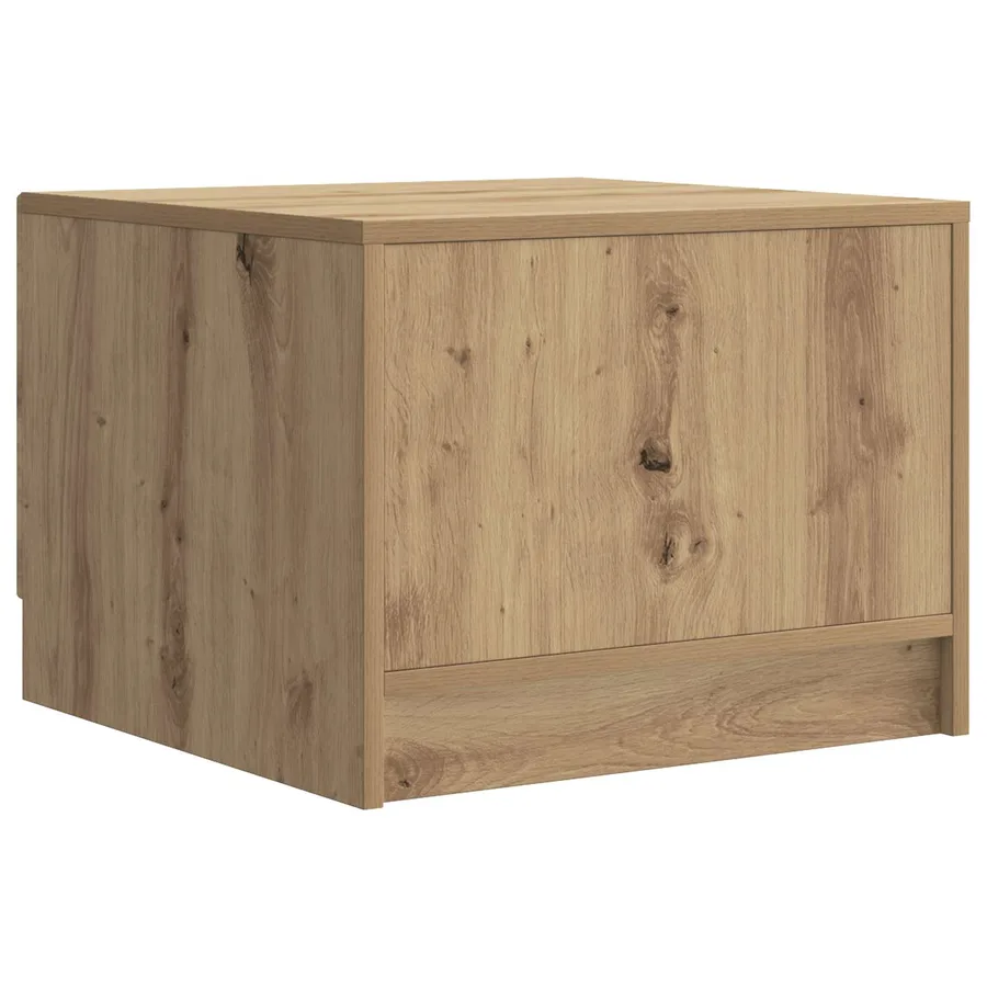 Table basse Chêne artisanal 49 x 50 x 37 cm Bois d'ingénierie - 7