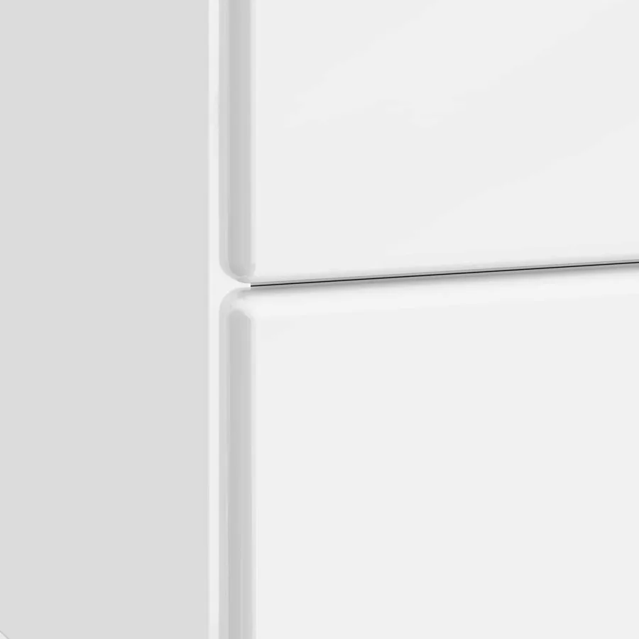 Cabinet de chevet 2 pcs Blanc brillant 43 x 34,5 x 47,5 cm - 10