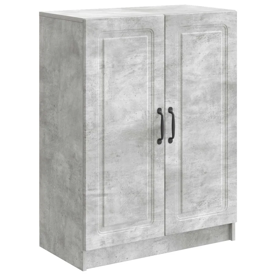 Buffet Gris béton 66 x 34,5 x 87 cm Bois d'ingénierie - 2