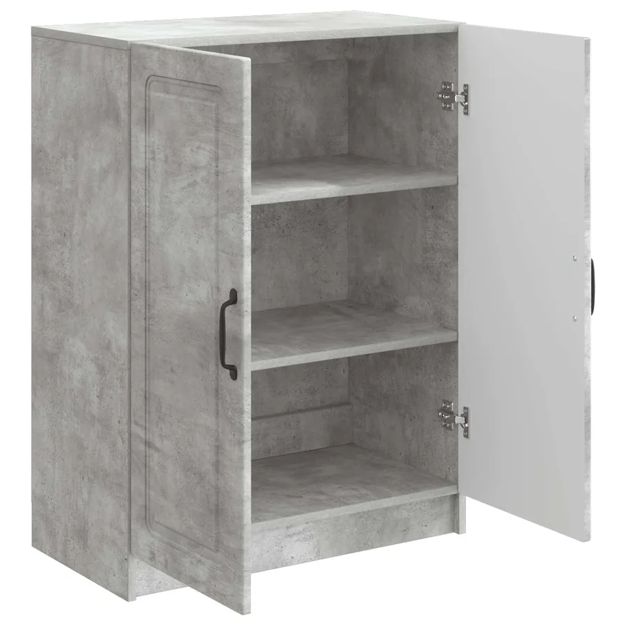 Buffet Gris béton 66 x 34,5 x 87 cm Bois d'ingénierie - 5