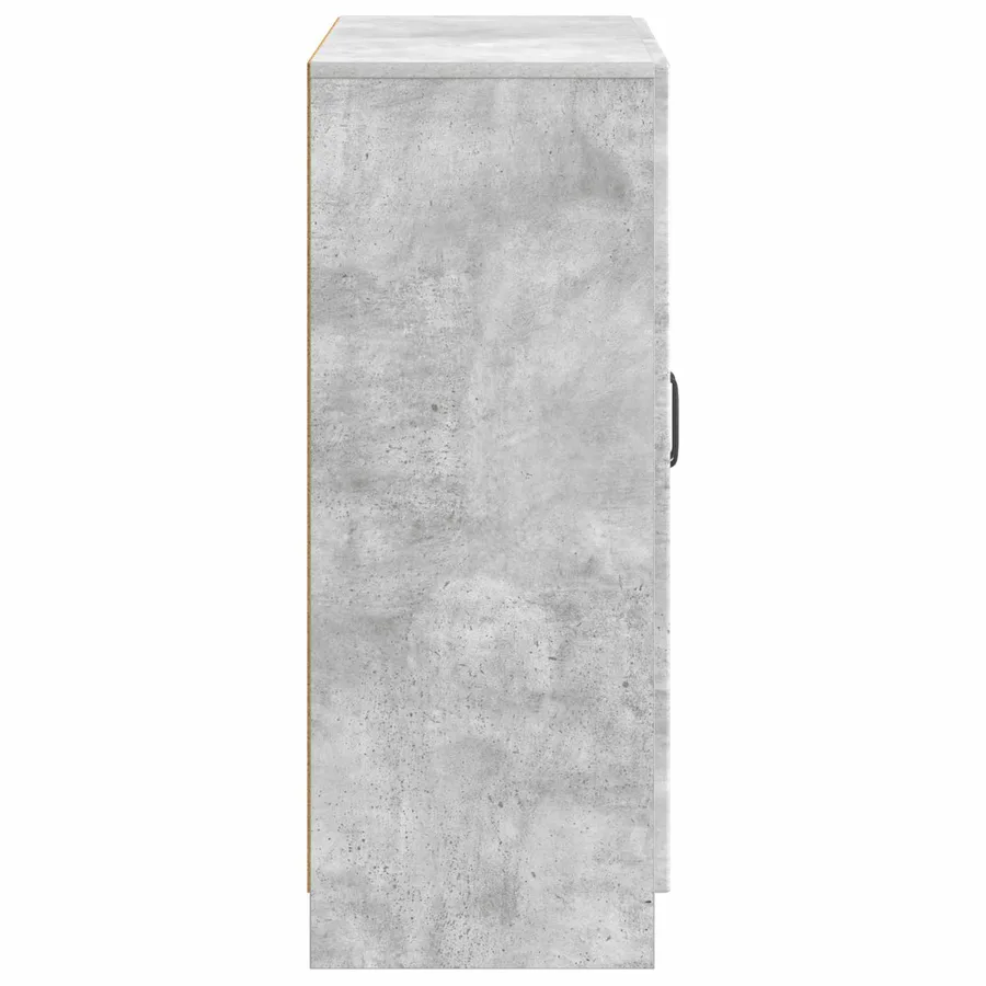Buffet Gris béton 66 x 34,5 x 87 cm Bois d'ingénierie - 7