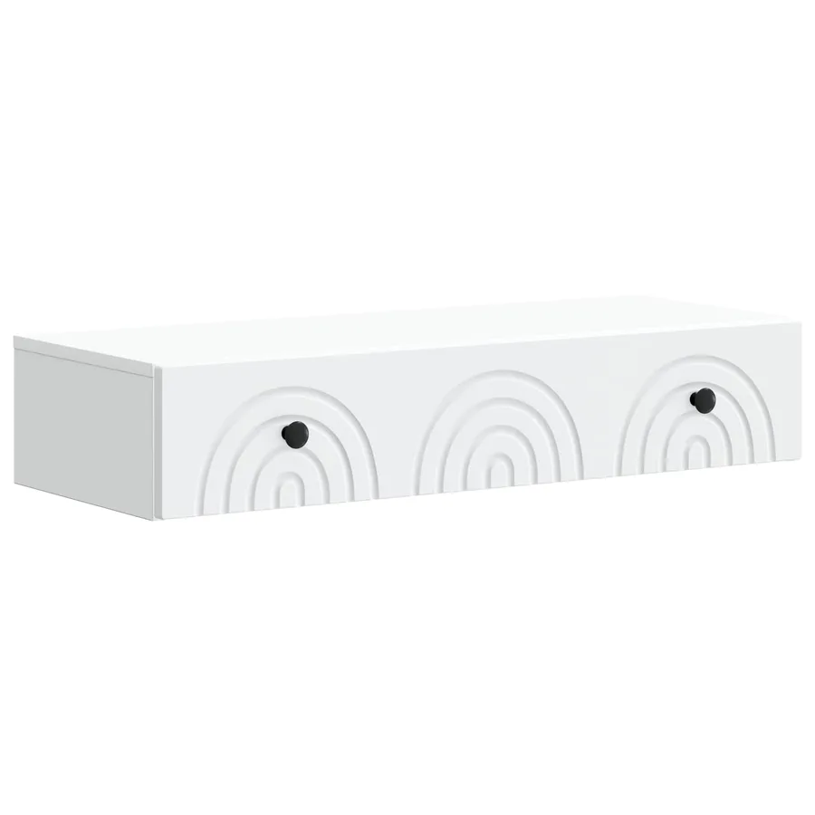 Table d'appoint murale Blanc 87,5 x 34,5 x 17 cm - 2