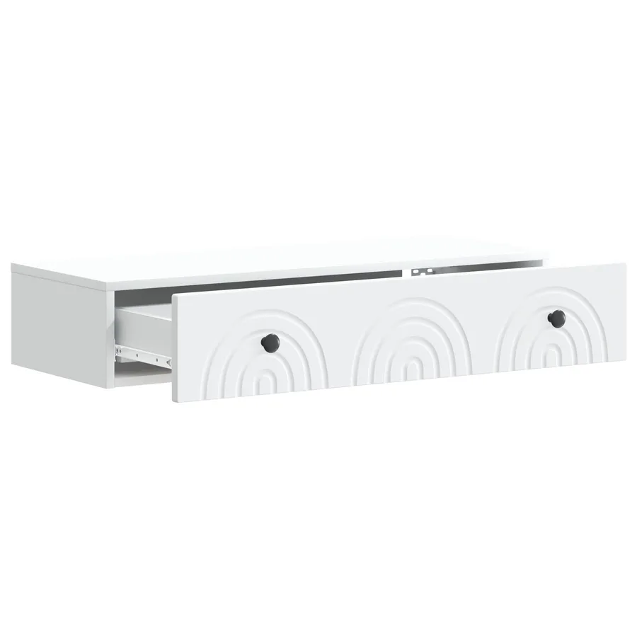Table d'appoint murale Blanc 87,5 x 34,5 x 17 cm - 4