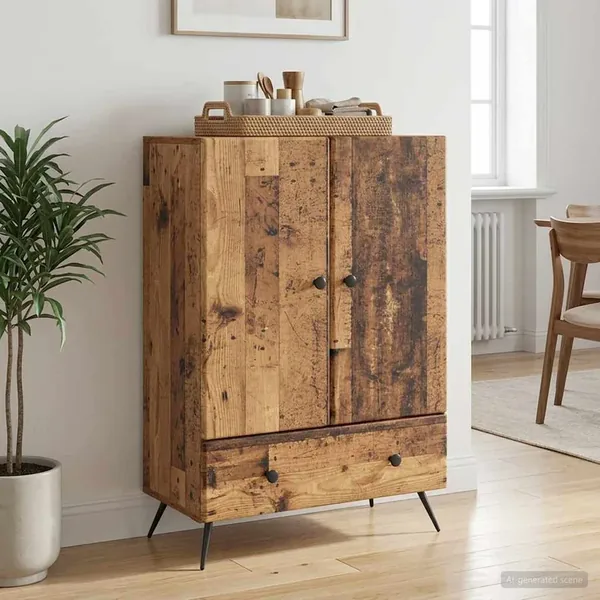 Buffet Bois ancien 66 x 34,5 x 95 cm Bois d'ingénierie