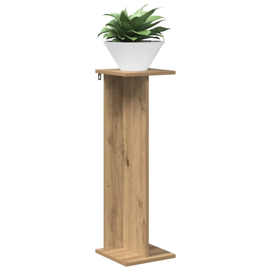 Support de Plante 2 pc Chêne Artisanal 25 x 25,5 x 80,5 cm - 3