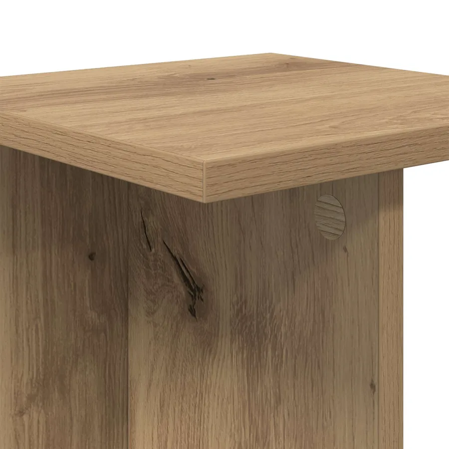 Support de Plante 2 pc Chêne Artisanal 25 x 25,5 x 80,5 cm - 9