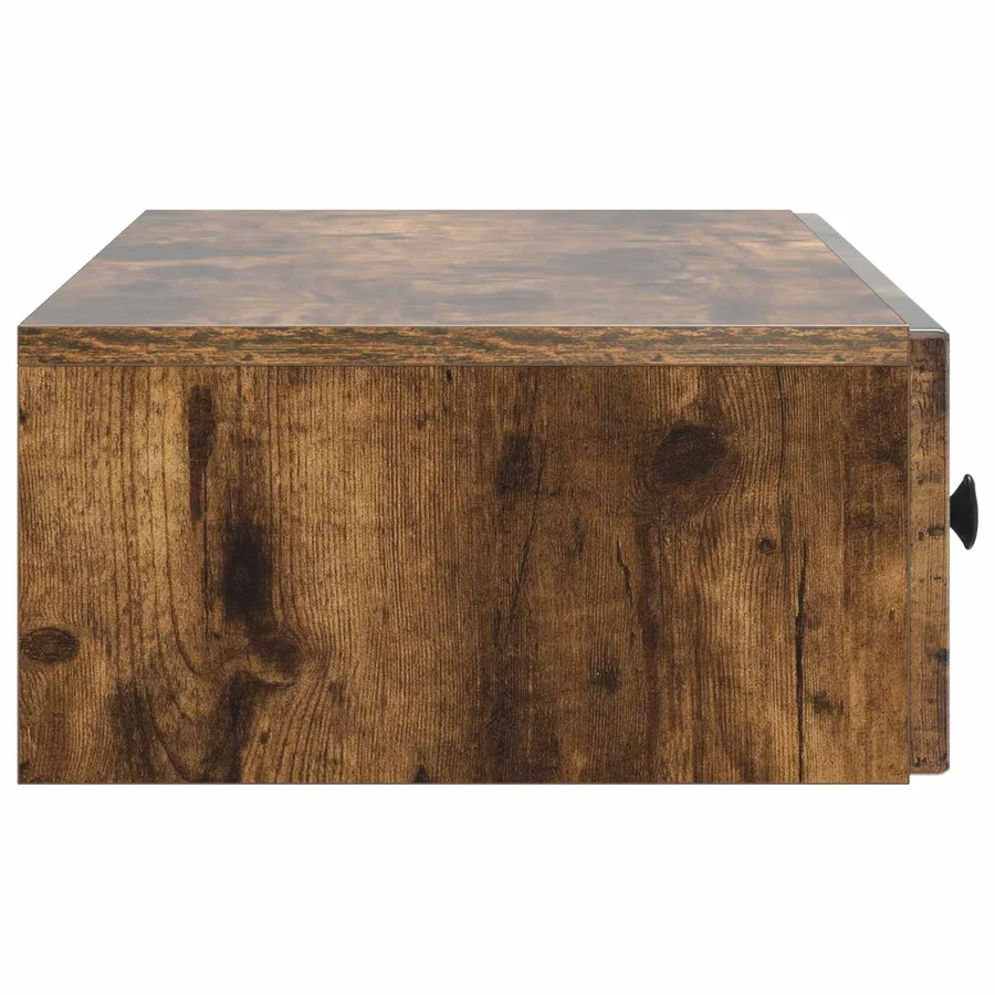 Table d'appoint murale Chêne fumé 87,5 x 34,5 x 17 cm - 6