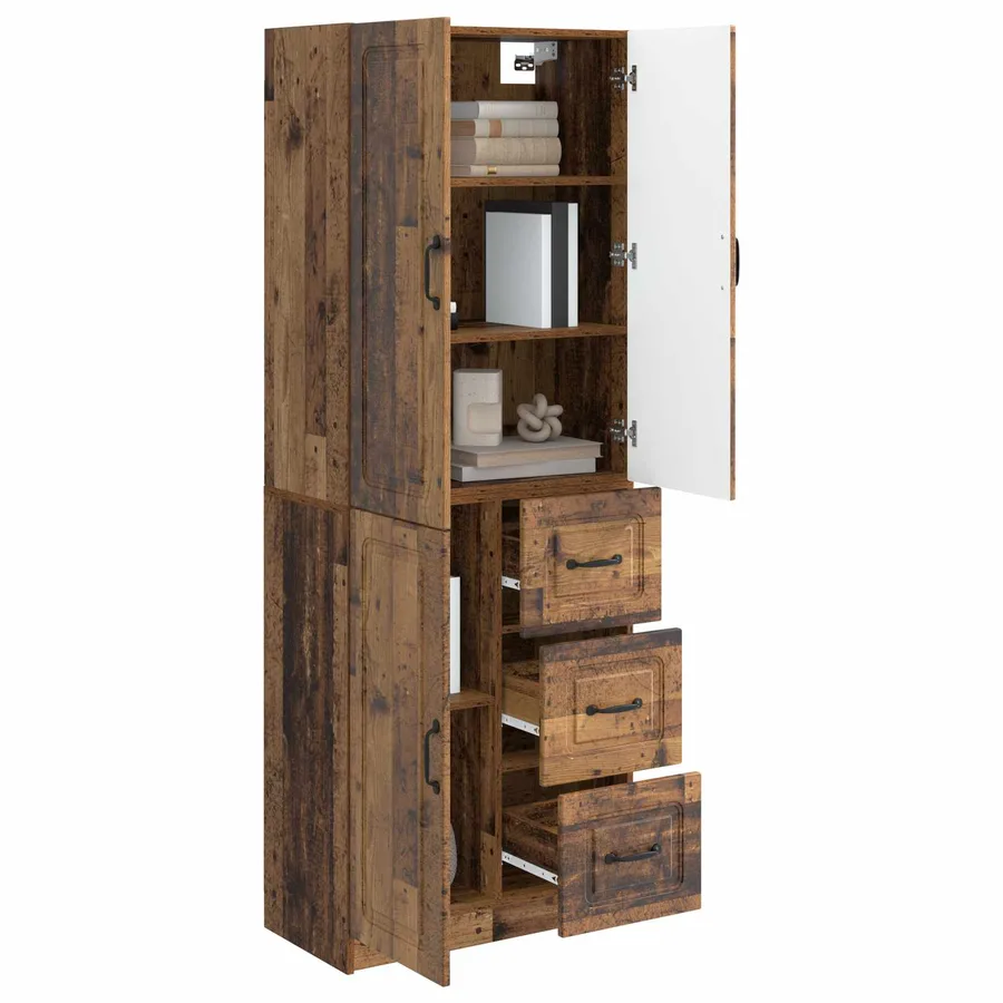 Ensemble de Meubles 2 pcs Bois ancien Bois d'ingénierie - 3