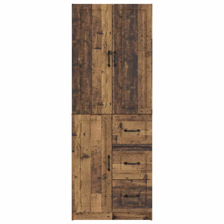 Ensemble de Meubles 2 pcs Bois ancien Bois d'ingénierie - 5