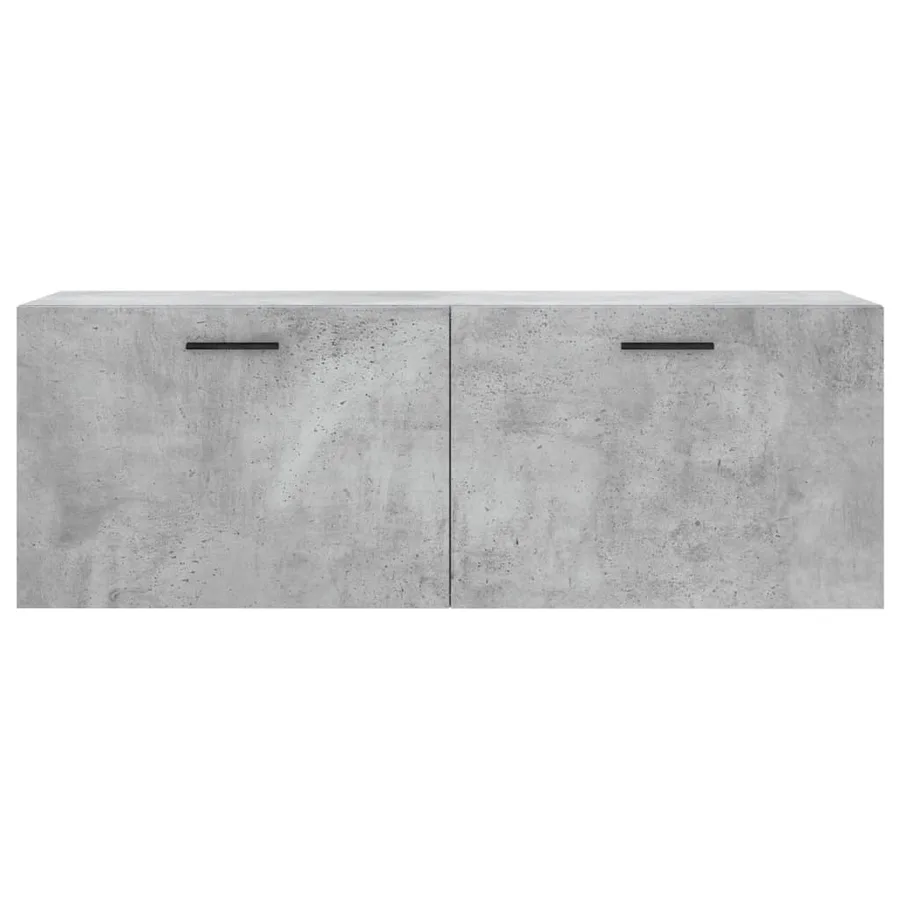 Armoire murale gris béton 100x36,5x35 cm bois d'ingénierie - 3