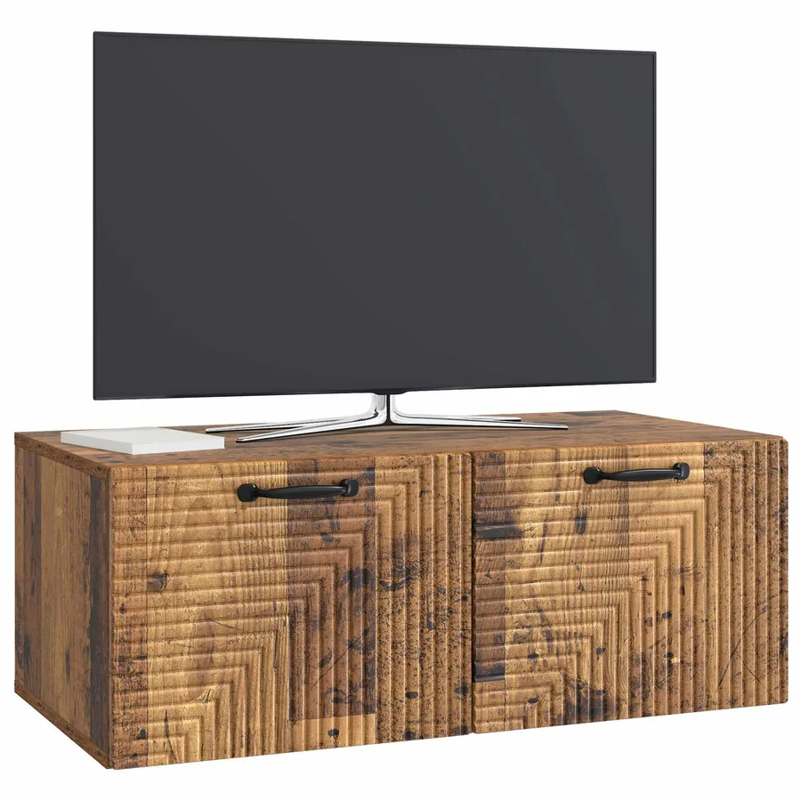 Meuble TV mural Bois ancien 78,5 x 41 x 30 cm Bois d'ingénierie - 3