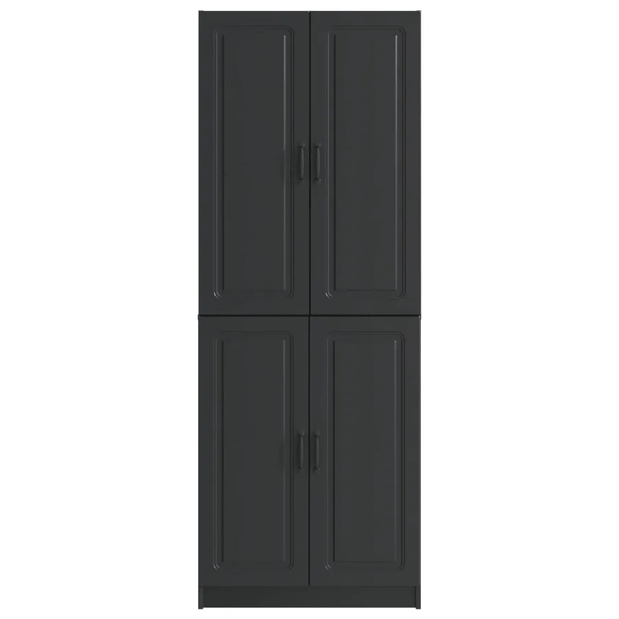 Ensemble de Meubles 2 pcs Noir Bois d'ingénierie - 5