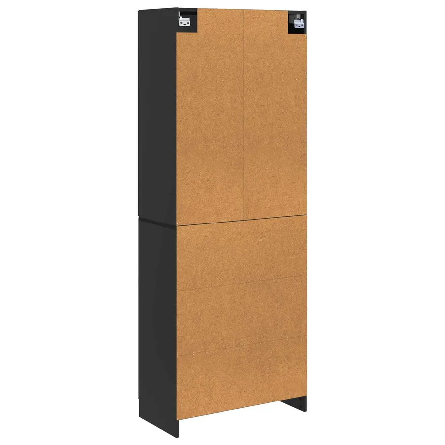 Ensemble de Meubles 2 pcs Noir Bois d'ingénierie - 7