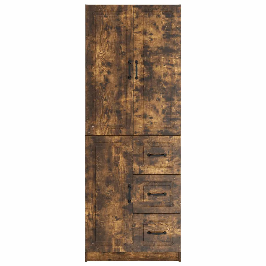 Ensemble de Meubles 2 pcs Chêne fumé Bois d'ingénierie - 5