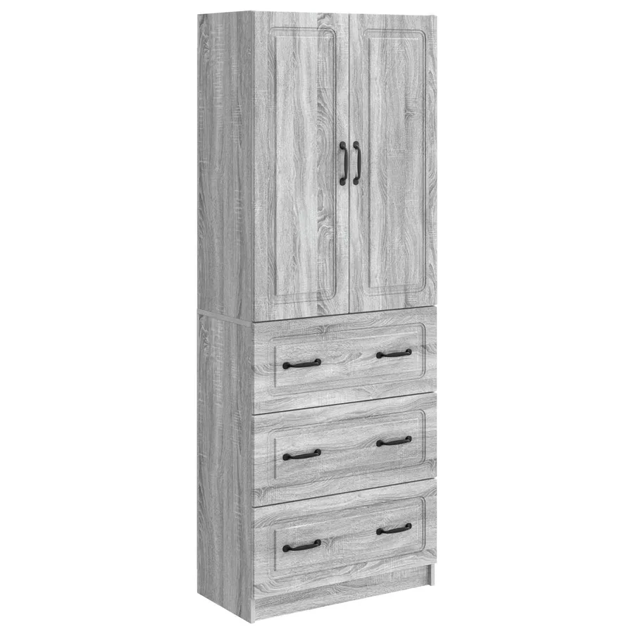 Ensemble de Meubles 2 pcs Sonoma gris 66 x 34,5 x 87 cm - 2