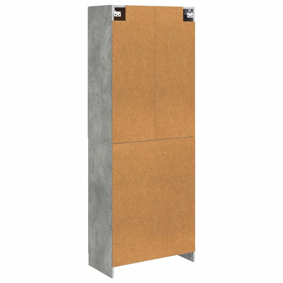 Ensemble de Meubles 2 pcs Gris béton Bois d'ingénierie - 7