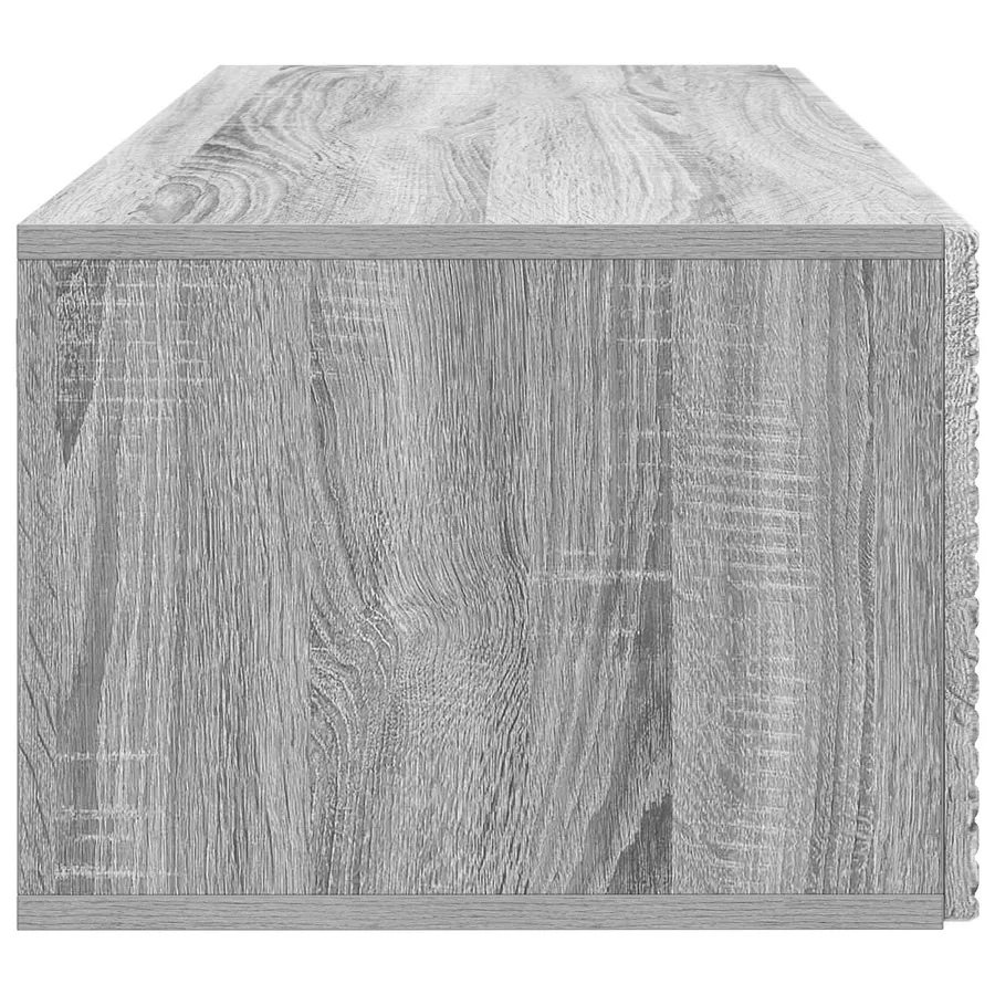 Meuble TV mural Sonoma gris 78,5 x 41 x 30 cm Bois d'ingénierie - 7