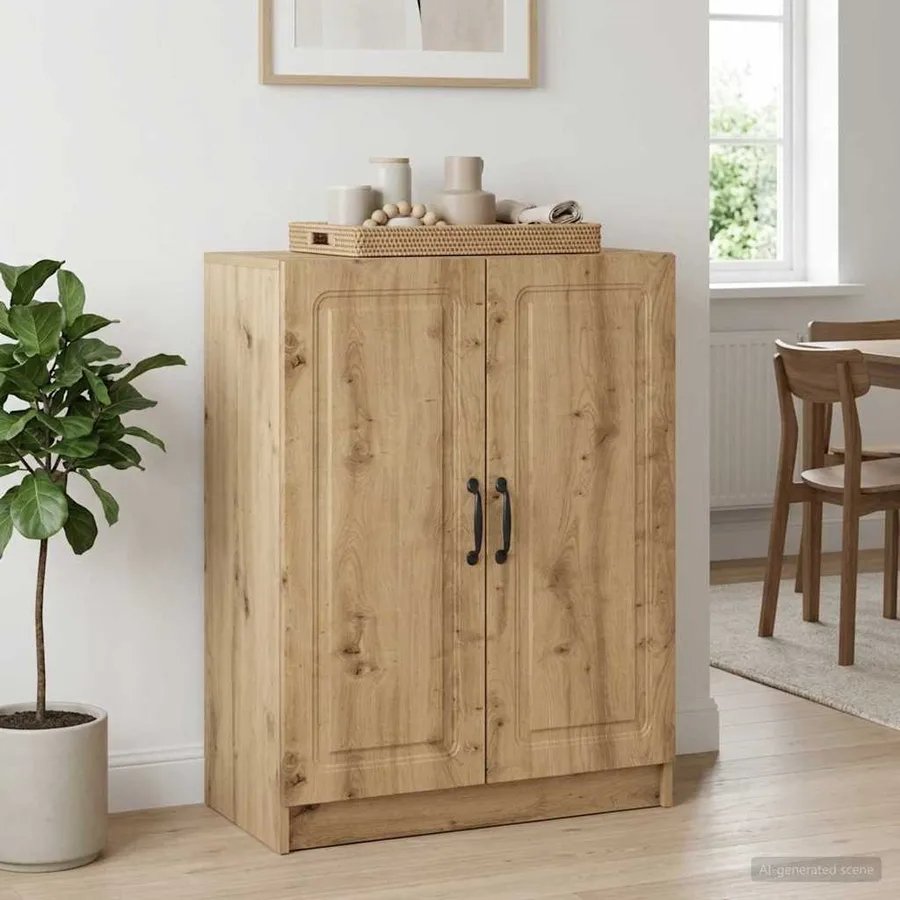Buffet Chêne artisanal 66 x 34,5 x 87 cm Bois d'ingénierie - 4