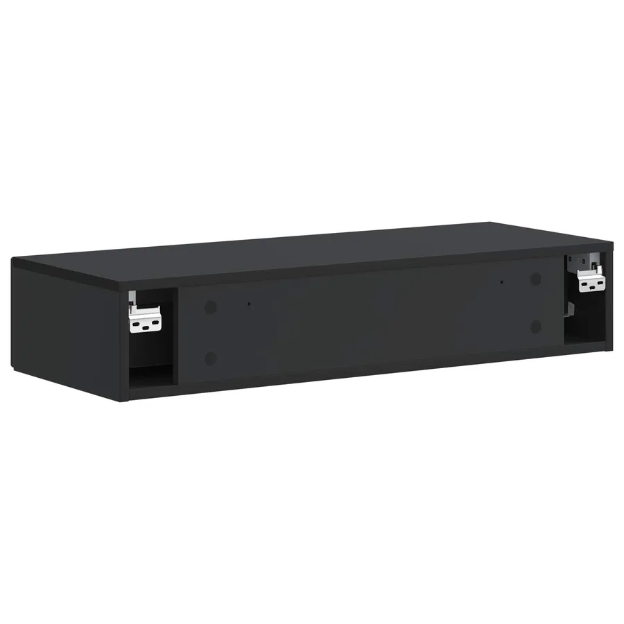 Table d'appoint murale Noir 87,5 x 34,5 x 17 cm - 7