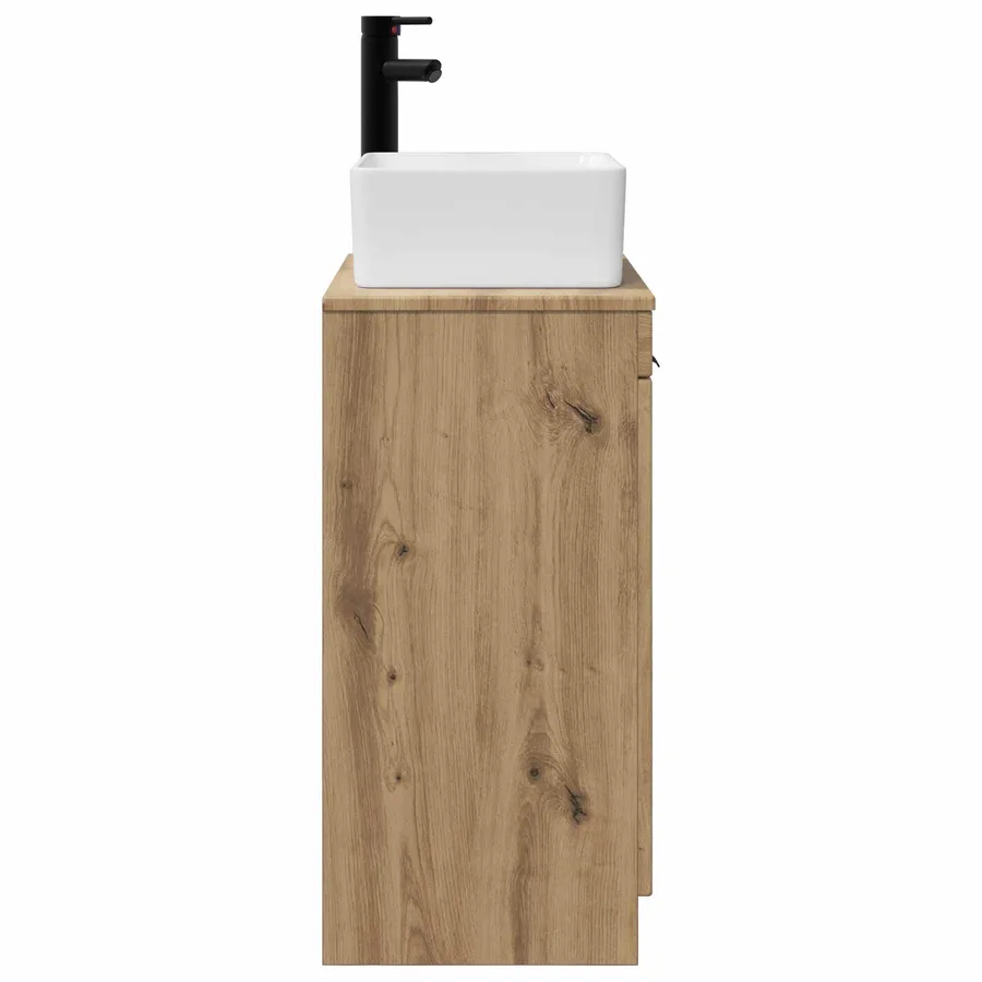 Meuble de salle de bain avec évier Chêne artisanal - 5
