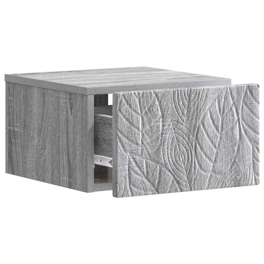 Table d'appoint murale Sonoma gris 34,5 x 33 x 20 cm - 3