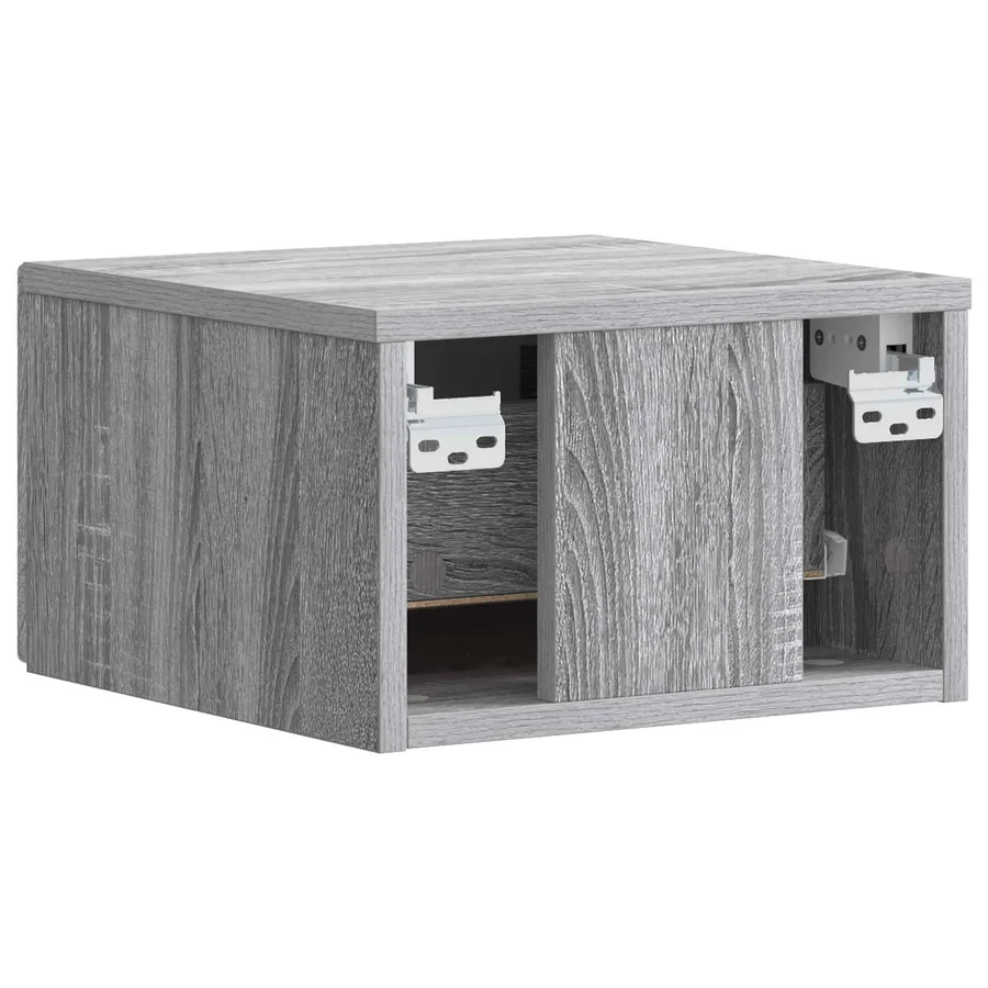 Table d'appoint murale Sonoma gris 34,5 x 33 x 20 cm - 6