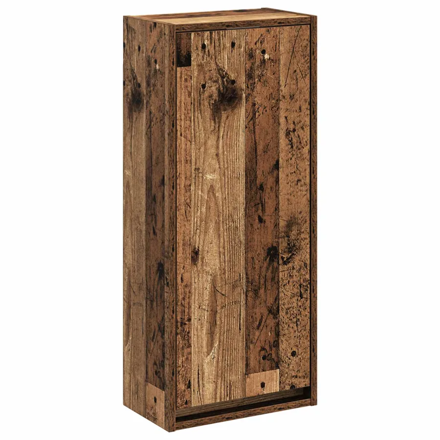 Meuble de lavabo mural Bois ancien 35 x 20 x 81 cm - 2