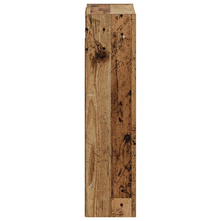 Meuble de lavabo mural Bois ancien 35 x 20 x 81 cm - 4