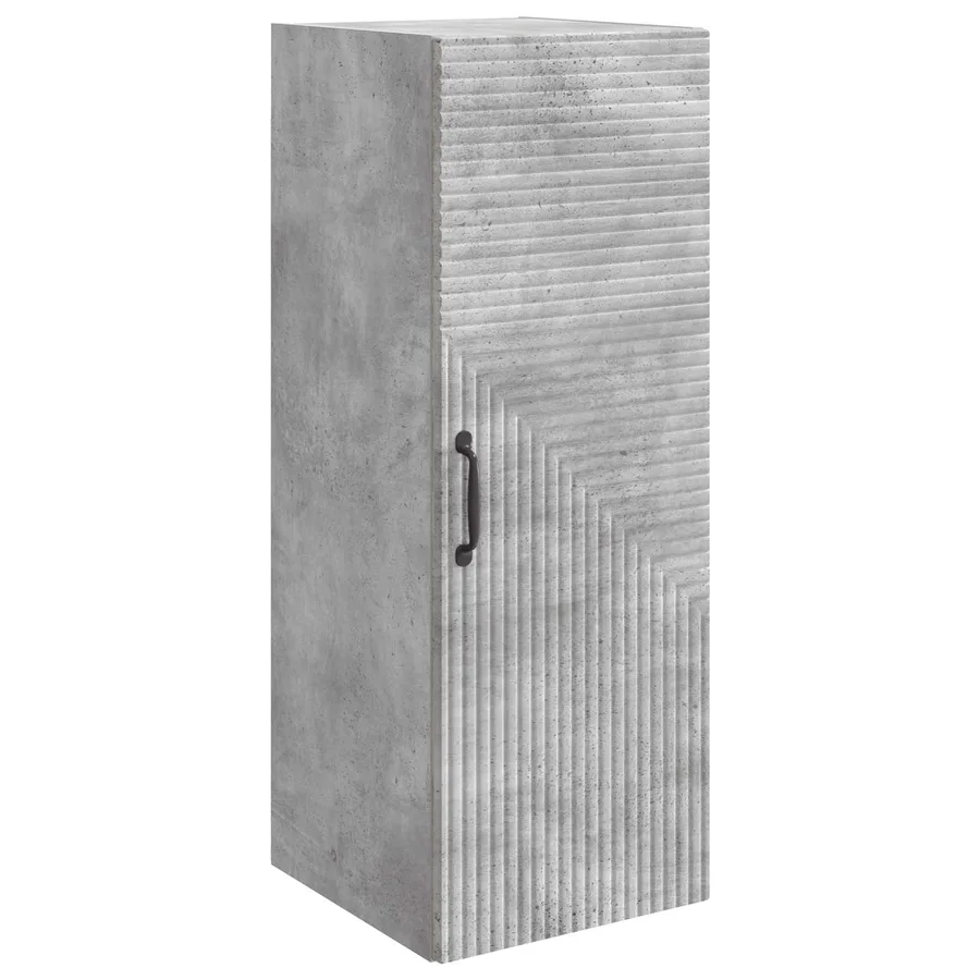 Armoire Murale Gris béton 33 x 34,5 x 90 cm Bois d'ingénierie - 2