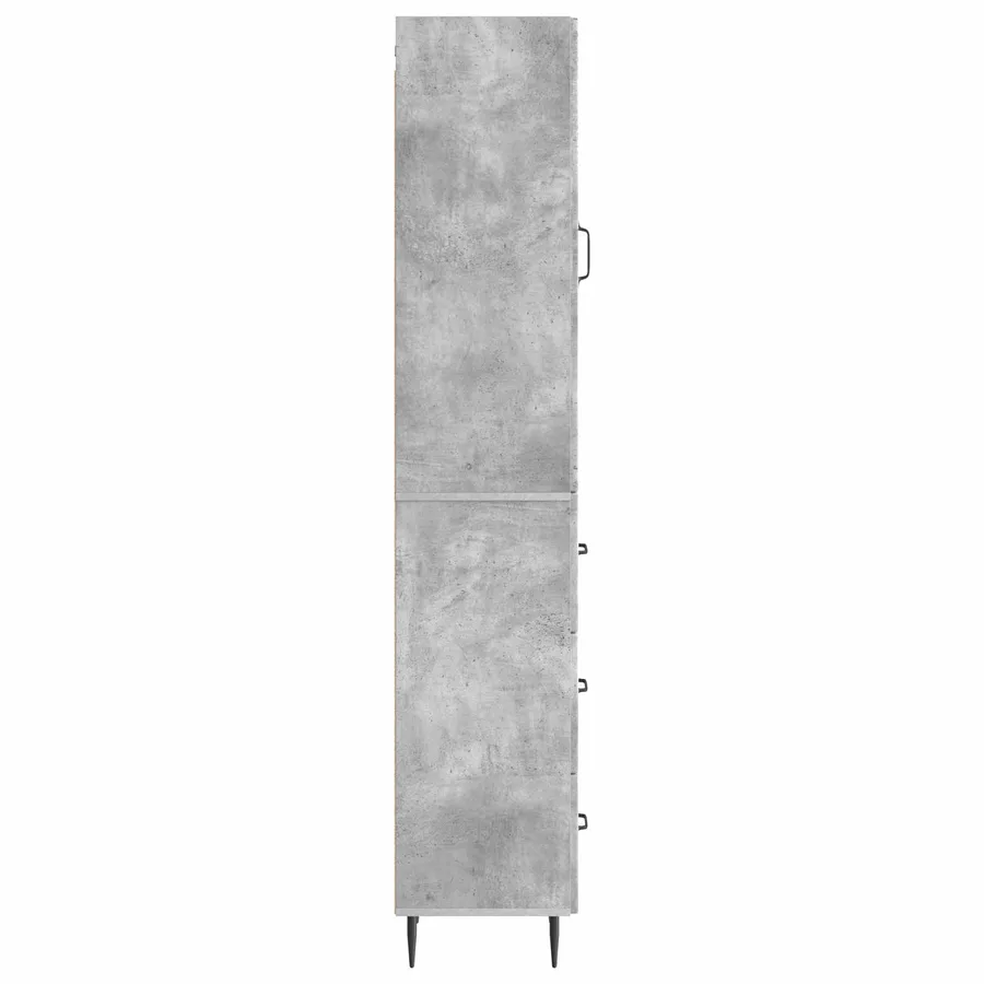 Ensemble de Meubles 2 pcs Gris béton 33 x 34,5 x 90 cm - 6