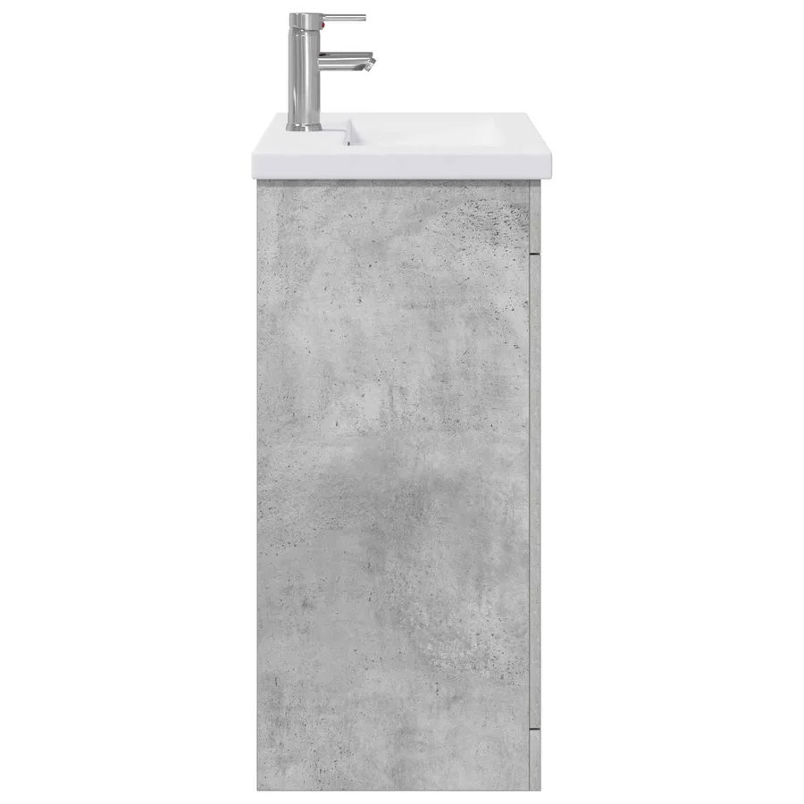 Ensemble de mobilier de salle de bain Gris béton - 6