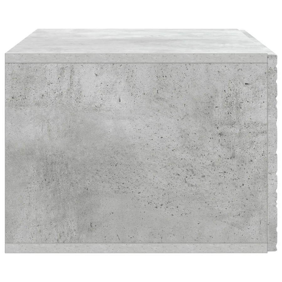 Meuble TV mural 59,5 x 31 cm Gris béton Bois d'ingénierie - 6