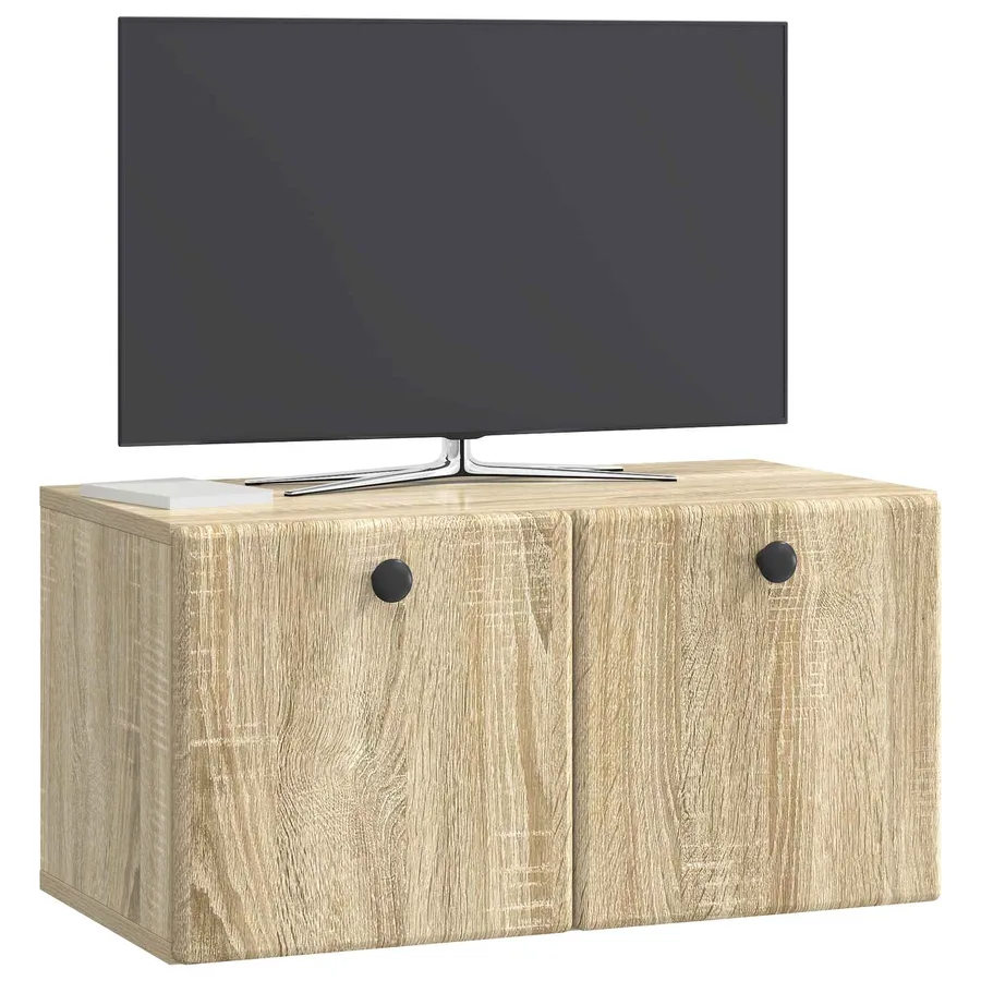 Meuble TV mural 59,5 x 31 x 30 cm Chêne Sonoma - 3