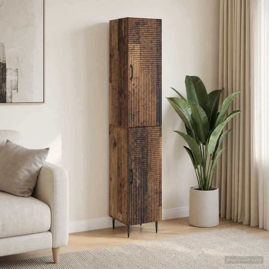 Ensemble de Meubles 2 pcs Bois ancien 33 x 34,5 x 89,5 cm