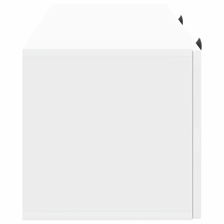 Meuble TV mural Blanc 78,5 x 31 x 30 cm Bois d'ingénierie - 7
