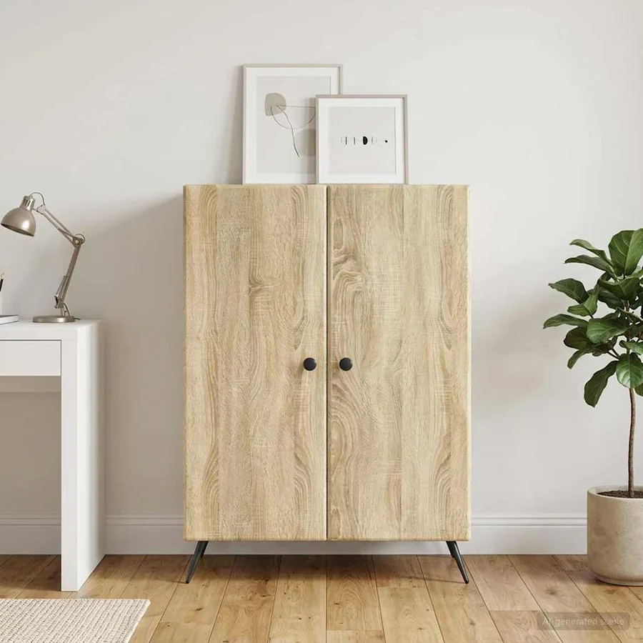 Buffet Chêne Sonoma 66 x 34,5 x 90 cm Bois d'ingénierie - 4