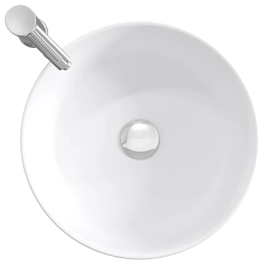 Lavabo de salle de bains Chrome 40,5 x 40,5 x 15,5 cm métal - 7
