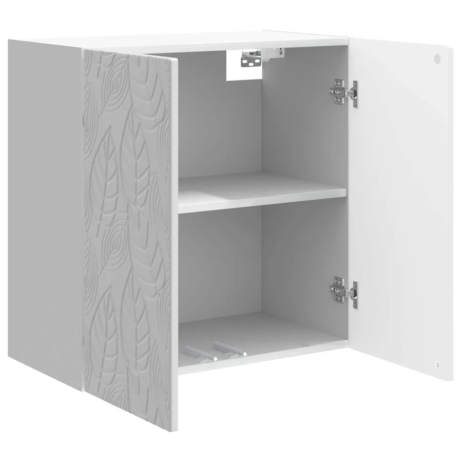 Armoire Murale Blanc brillant 59 x 31 x 60 cm Bois d'ingénierie - 3