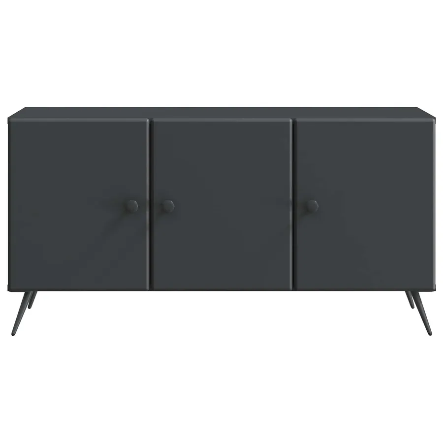 Meuble TV Noir 99 x 34,5 x 50 cm Bois d'ingénierie - 6
