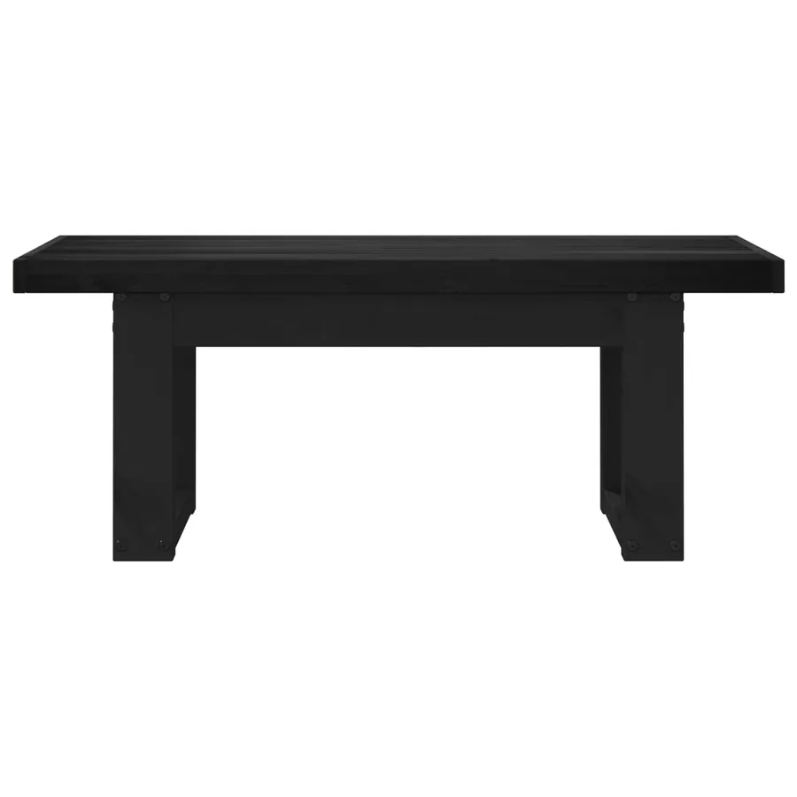 Banc de salle à manger NOAIN 120 x 41 x 45 cm Pin massif Noir - 3
