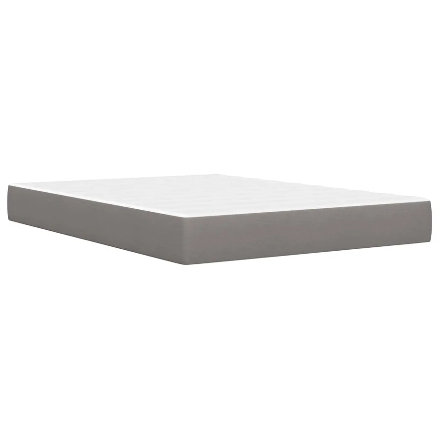 Cadre de lit Taupe 140 x 190 cm Polyester - 5