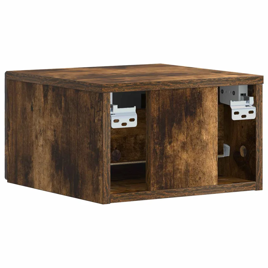 Table d'appoint murale Chêne fumé 34,5 x 33 x 20 cm - 6