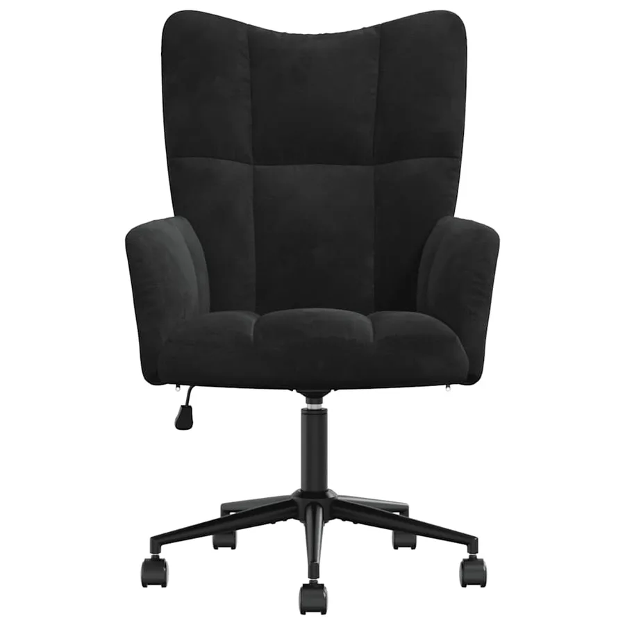 Chaise de relaxation Noir Velours - 3