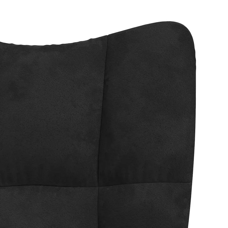 Chaise de relaxation Noir Velours - 6