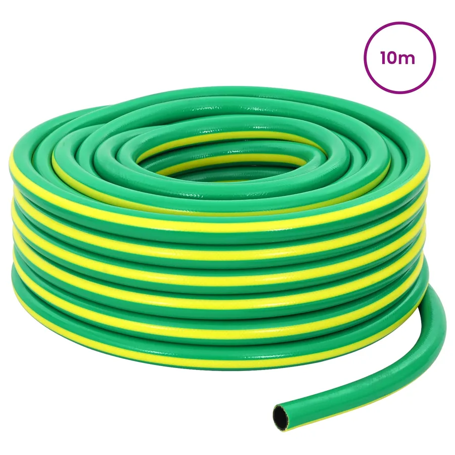 Tuyau de jardin 5 couches Vert et jaune 3 / 4'' 10 m PVC - 2