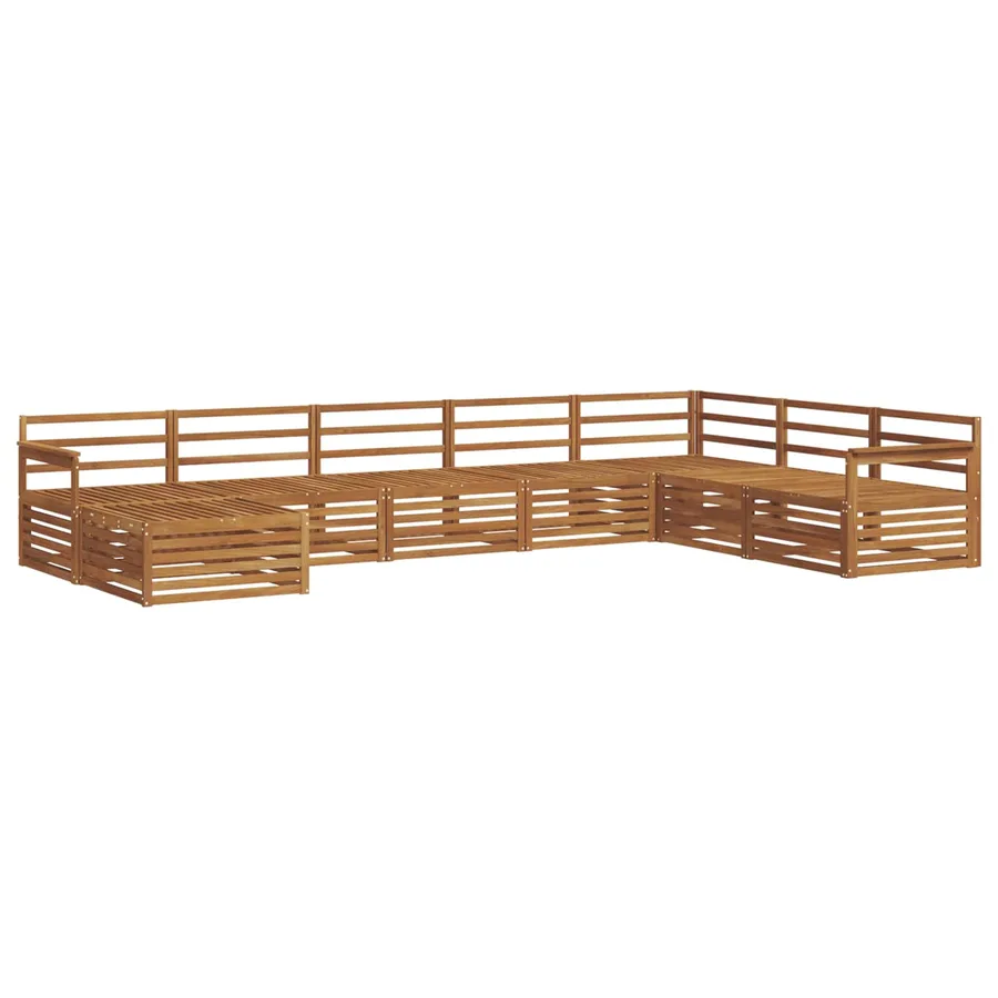 Ensemble de canapés d'extérieur 8 pcs Naturel - 2