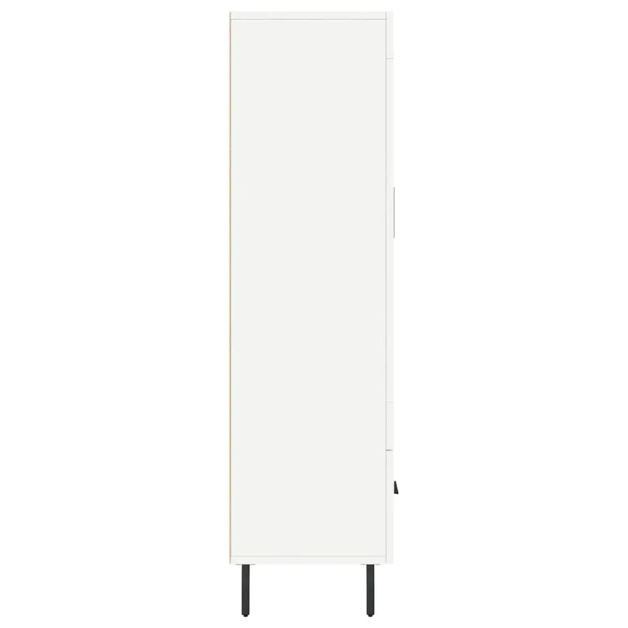Buffet haut blanc 69,5x31x115 cm bois d'ingénierie - 7