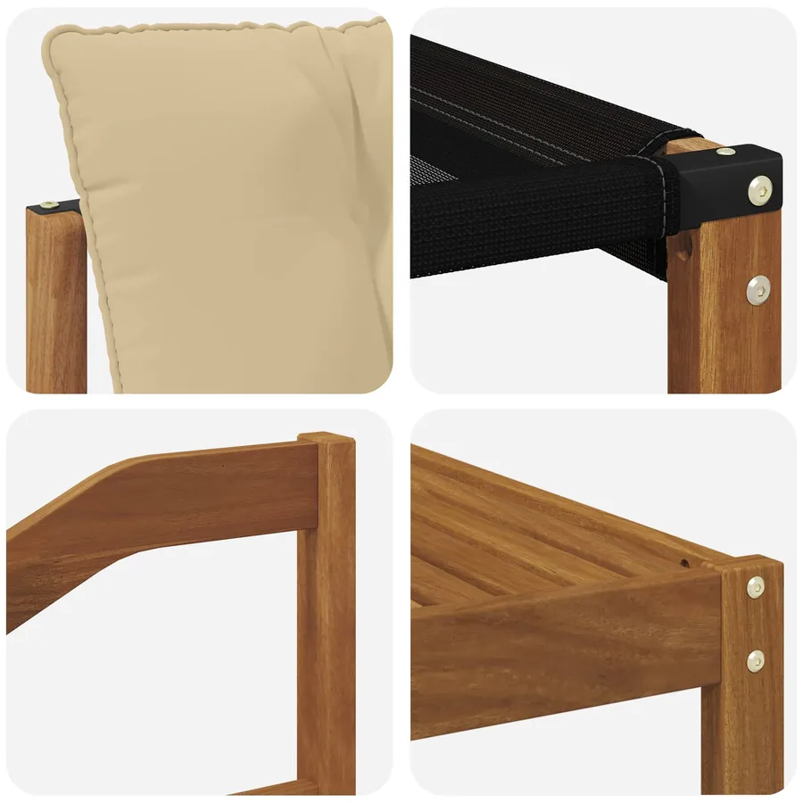 Ensemble de canapés d'extérieur 6 pcs Naturel et Beige - 9